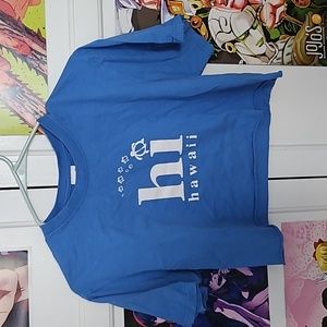 Youth large cropped Hawaii tee